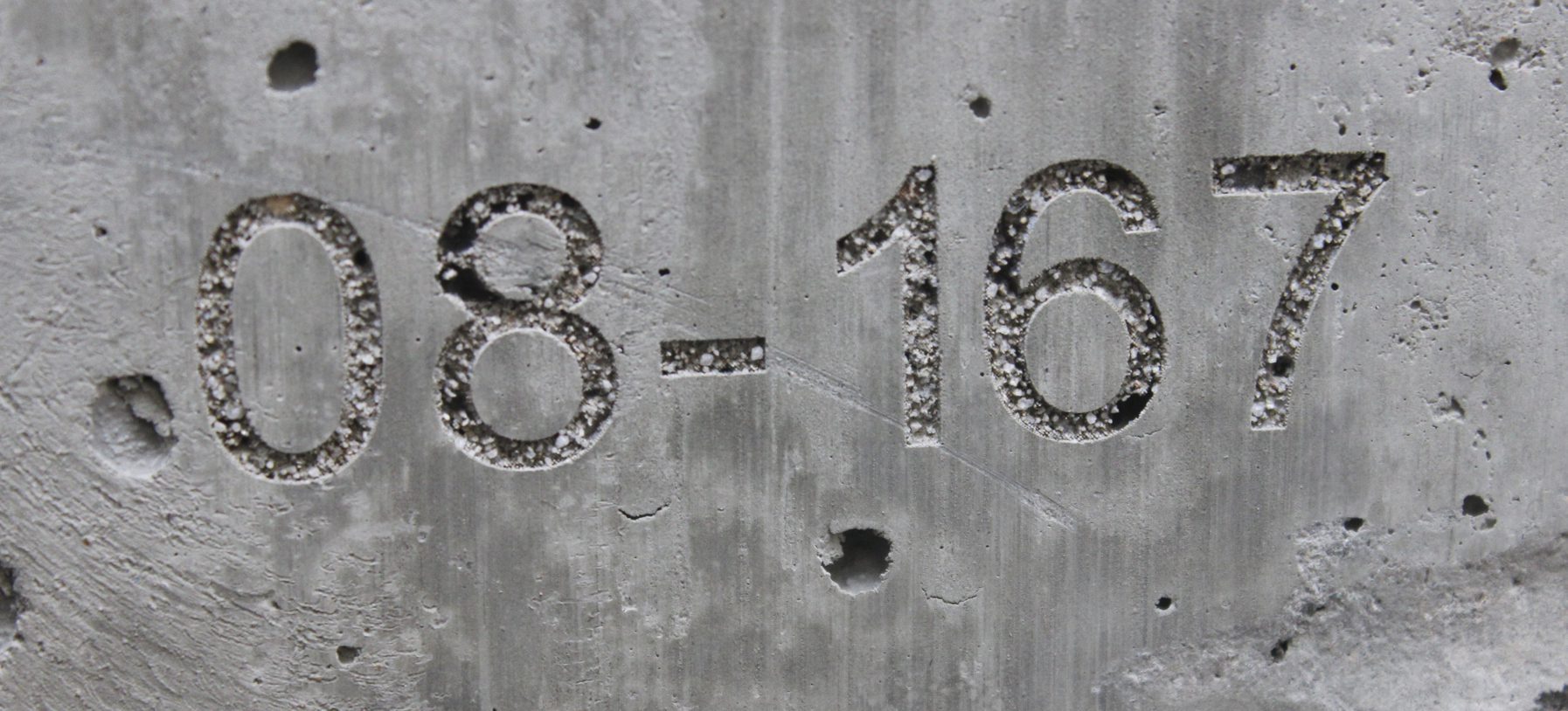 Laser marking on concrete