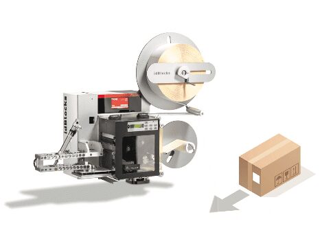 The label applicator system for different product faces