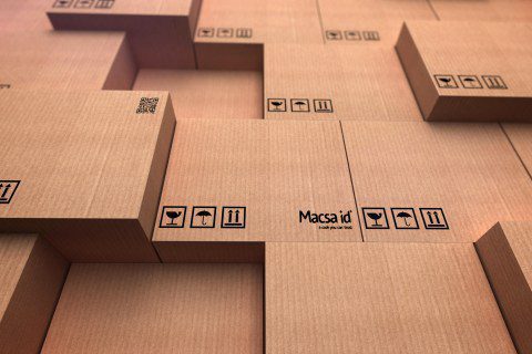 Cardboard laser marking