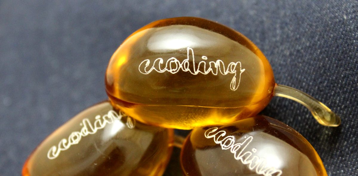 Laser marking on biodegradable capsules