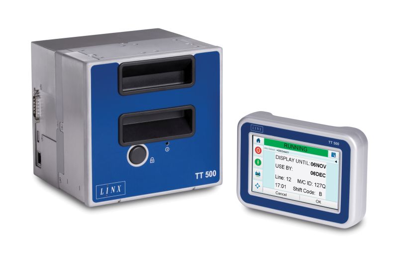 Termoimpresora de transferencia térmica para embalajes de película flexible