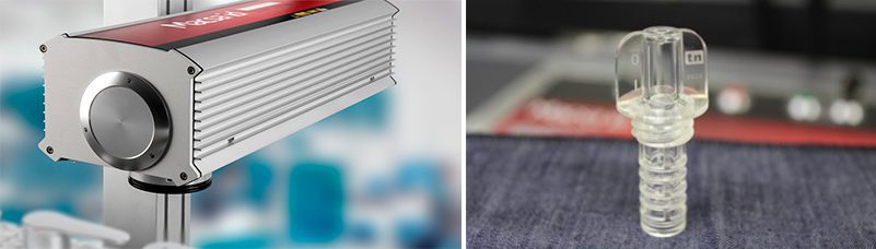 clear cap laser marking