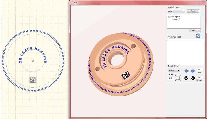 3D Laser systems for product marking and coding 