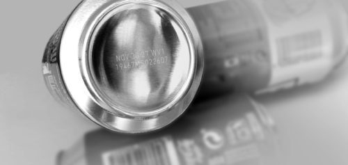 Laser marking drink cans