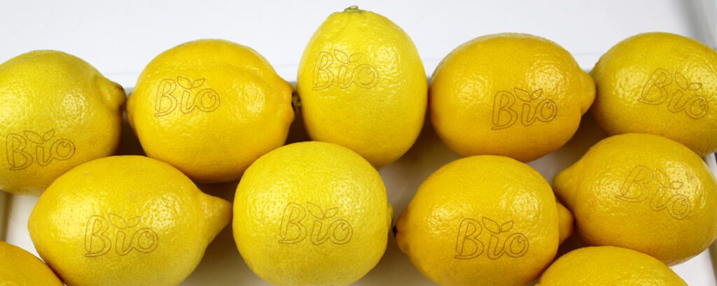 codificación laser limones