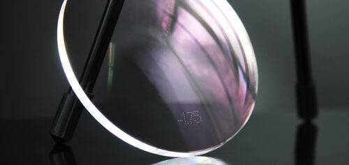 Marcaje láser sobre lentes de policarbonato
