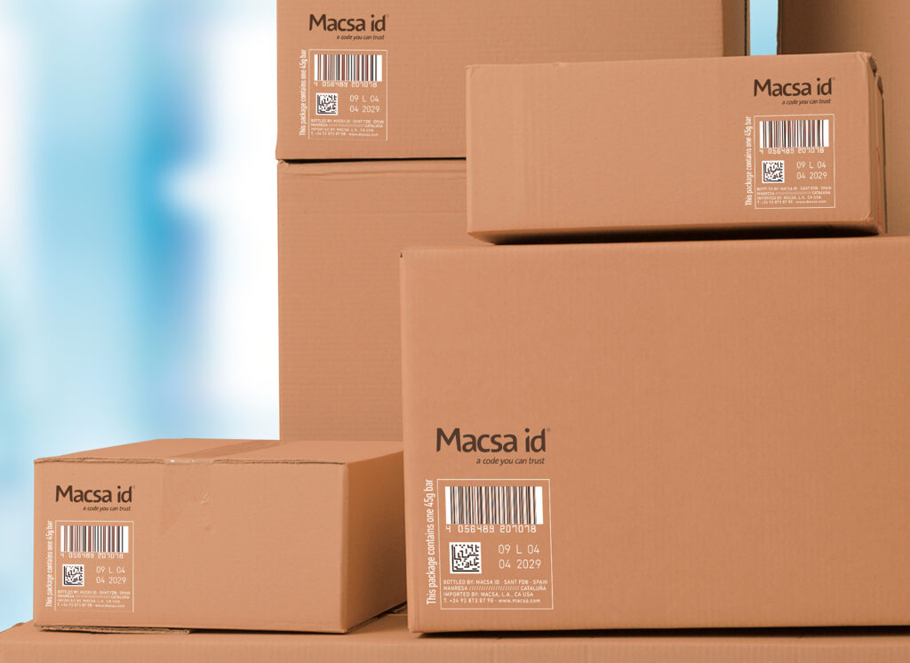 sustainable laser marking on cardboard packaging