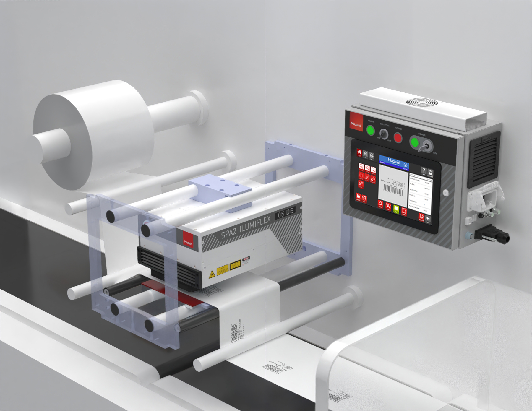 iLumiFlex UV laser coder for flexible packaging